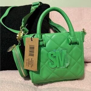 Steve Madden Green Quilted Handbag